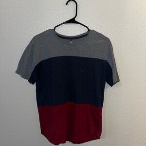 Men's Tri-Color Short Sleeve T-Shirt